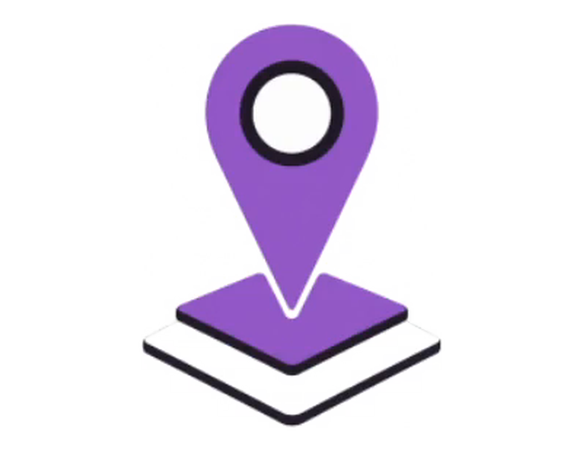 Spatially queryable: a map pin anchored to a ground plane