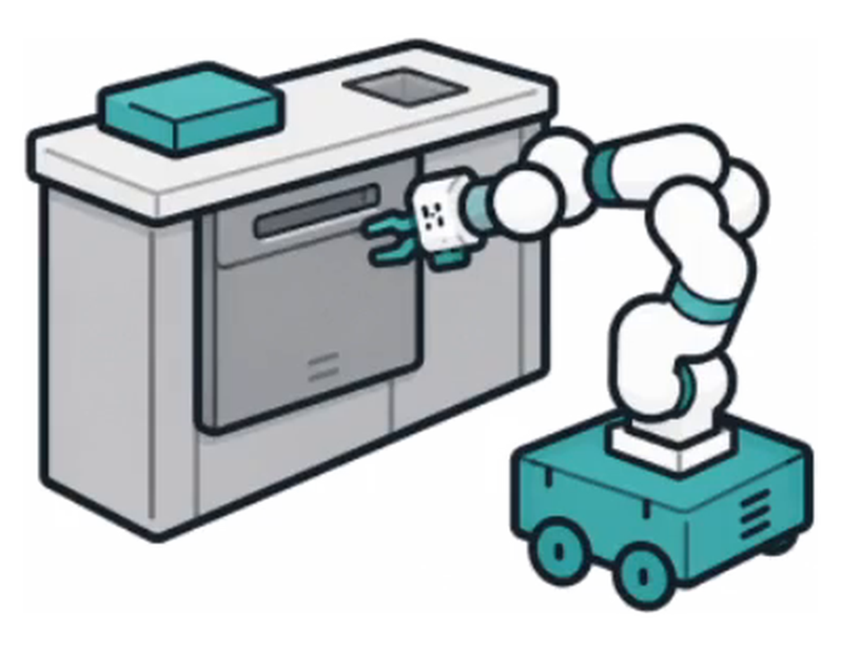 Updatable from interaction: a mobile manipulator opening a drawer